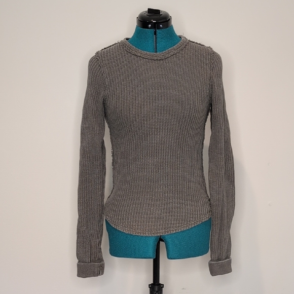We The Free Charcoal Crew Neck Sweater - Picture 1 of 7